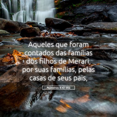 Picture 05 - Números 4:42 BSL - Aqueles que foram contados das famílias dos - Bible Verse Picture