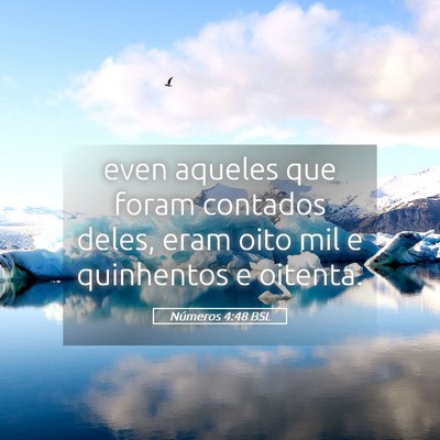 Picture 05 - Números 4:48 BSL - even aqueles que foram contados deles, eram oito - Bible Verse Picture