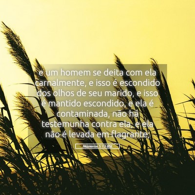 Picture 05 - Números 5:13 BSL - e um homem se deita com ela carnalmente, e isso - Bible Verse Picture