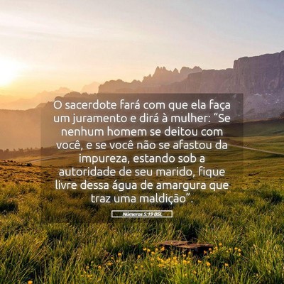 Picture 05 - Números 5:19 BSL - O sacerdote fará com que ela faça um juramento - Bible Verse Picture