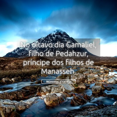 Picture 05 - Números 7:54 BSL - No oitavo dia Gamaliel, filho de Pedahzur, - Bible Verse Picture