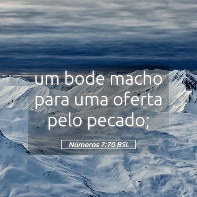 Picture 05 - Números 7:70 BSL - um bode macho para uma oferta pelo - Bible Verse Picture