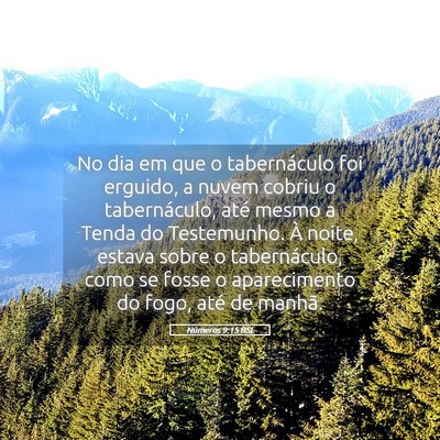 Picture 05 - Números 9:15 BSL - No dia em que o tabernáculo foi erguido, a nuvem - Bible Verse Picture