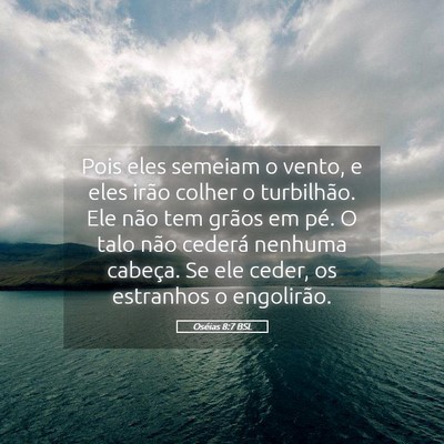 Picture 05 - Oséias 8:7 BSL - Pois eles semeiam o vento, e eles irão colher o - Bible Verse Picture