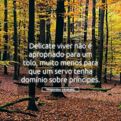 Picture 05 - Provérbios 19:10 BSL - Delicate viver não é apropriado para um tolo, - Bible Verse Picture