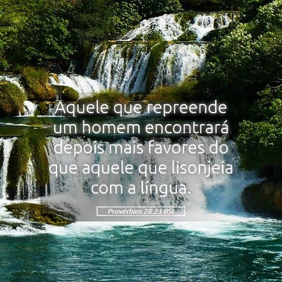 Picture 05 - Provérbios 28:23 BSL - Aquele que repreende um homem encontrará depois - Bible Verse Picture