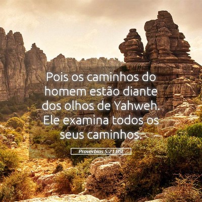 Picture 05 - Provérbios 5:21 BSL - Pois os caminhos do homem estão diante dos olhos - Bible Verse Picture