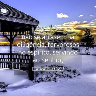 Picture 05 - Romanos 12:11 BSL - não se atrasem na diligência, fervorosos no - Bible Verse Picture