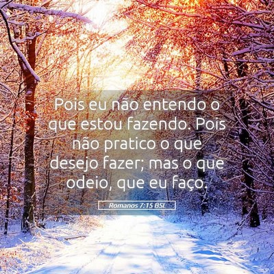 Picture 05 - Romanos 7:15 BSL - Pois eu não entendo o que estou fazendo. Pois - Bible Verse Picture