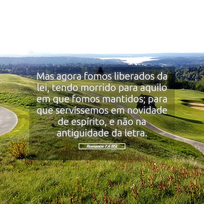 Picture 05 - Romanos 7:6 BSL - Mas agora fomos liberados da lei, tendo morrido - Bible Verse Picture