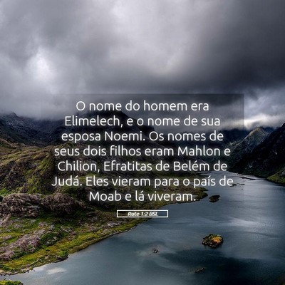 Picture 05 - Rute 1:2 BSL - O nome do homem era Elimelech, e o nome de sua - Bible Verse Picture