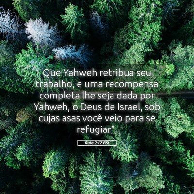 Picture 05 - Rute 2:12 BSL - Que Yahweh retribua seu trabalho, e uma - Bible Verse Picture