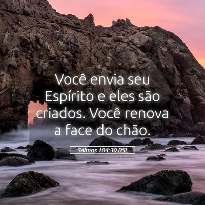 Picture 05 - Salmos 104:30 BSL - Você envia seu Espírito e eles são criados. - Bible Verse Picture