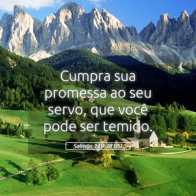 Picture 05 - Salmos 119:38 BSL - Cumpra sua promessa ao seu servo, que você pode - Bible Verse Picture