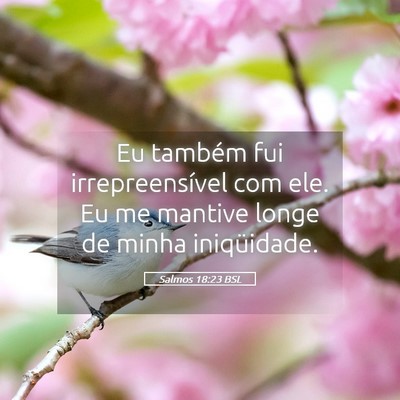 Picture 05 - Salmos 18:23 BSL - Eu também fui irrepreensível com ele. Eu me - Bible Verse Picture