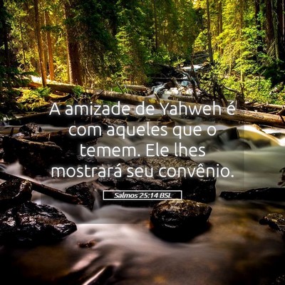 Picture 05 - Salmos 25:14 BSL - A amizade de Yahweh é com aqueles que o temem. - Bible Verse Picture