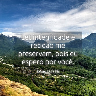 Picture 05 - Salmos 25:21 BSL - Let integridade e retidão me preservam, pois eu - Bible Verse Picture