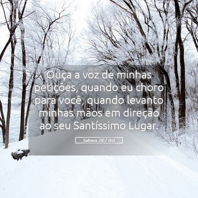 Picture 05 - Salmos 28:2 BSL - Ouça a voz de minhas petições, quando eu choro - Bible Verse Picture