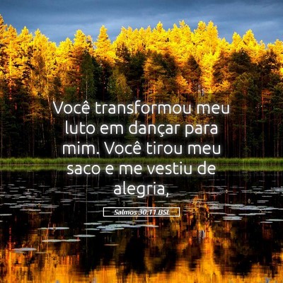 Picture 05 - Salmos 30:11 BSL - Você transformou meu luto em dançar para mim. - Bible Verse Picture