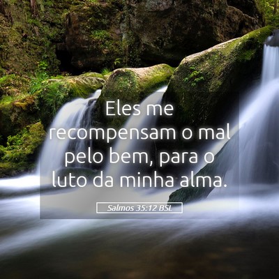 Picture 05 - Salmos 35:12 BSL - Eles me recompensam o mal pelo bem, para o luto - Bible Verse Picture