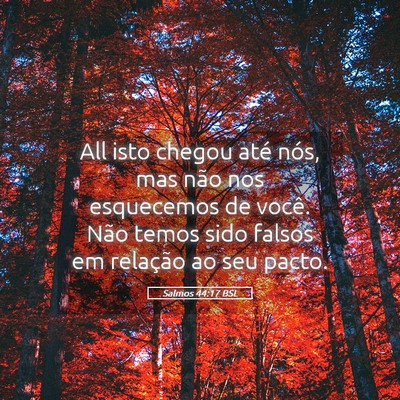 Picture 05 - Salmos 44:17 BSL - All isto chegou até nós, mas não nos - Bible Verse Picture