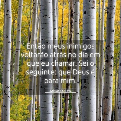 Picture 05 - Salmos 56:9 BSL - Então meus inimigos voltarão atrás no dia em - Bible Verse Picture