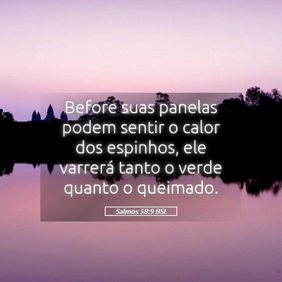 Picture 05 - Salmos 58:9 BSL - Before suas panelas podem sentir o calor dos - Bible Verse Picture