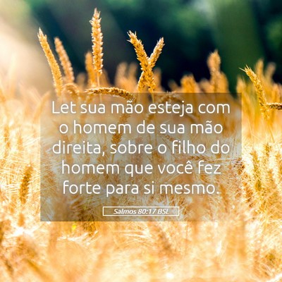 Picture 05 - Salmos 80:17 BSL - Let sua mão esteja com o homem de sua mão - Bible Verse Picture