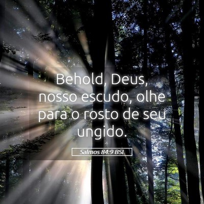 Picture 05 - Salmos 84:9 BSL - Behold, Deus, nosso escudo, olhe para o rosto de - Bible Verse Picture