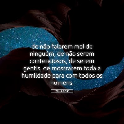 Picture 05 - Tito 3:2 BSL - de não falarem mal de ninguém, de não serem - Bible Verse Picture