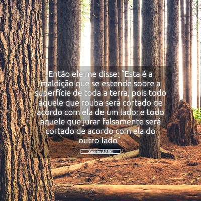 Picture 05 - Zacarias 5:3 BSL - Então ele me disse: “Esta é a maldição que - Bible Verse Picture