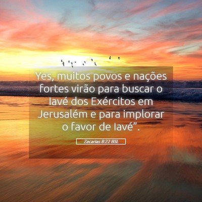 Picture 05 - Zacarias 8:22 BSL - Yes, muitos povos e nações fortes virão para - Bible Verse Picture