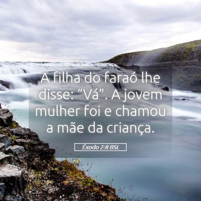 Picture 05 - Êxodo 2:8 BSL - A filha do faraó lhe disse: “Vá”. A jovem - Bible Verse Picture