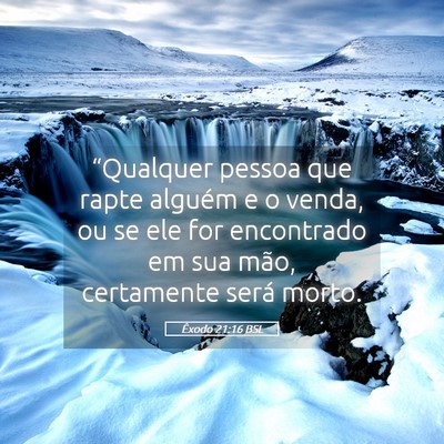 Picture 05 - Êxodo 21:16 BSL - “Qualquer pessoa que rapte alguém e o venda, - Bible Verse Picture