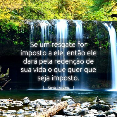 Picture 05 - Êxodo 21:30 BSL - Se um resgate for imposto a ele, então ele dará - Bible Verse Picture
