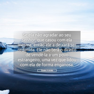 Picture 05 - Êxodo 21:8 BSL - Se ela não agradar ao seu senhor, que casou com - Bible Verse Picture