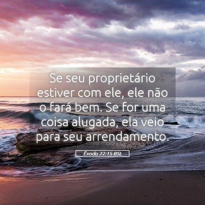 Picture 05 - Êxodo 22:15 BSL - Se seu proprietário estiver com ele, ele não o - Bible Verse Picture