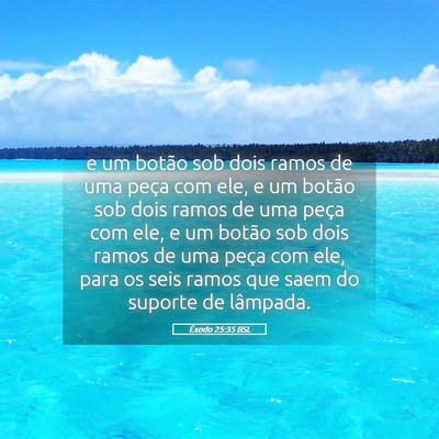 Picture 05 - Êxodo 25:35 BSL - e um botão sob dois ramos de uma peça com ele, - Bible Verse Picture