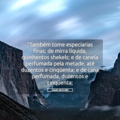Picture 05 - Êxodo 30:23 BSL - “Também tome especiarias finas: de mirra - Bible Verse Picture