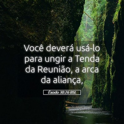 Picture 05 - Êxodo 30:26 BSL - Você deverá usá-lo para ungir a Tenda da - Bible Verse Picture
