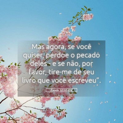 Picture 05 - Êxodo 32:32 BSL - Mas agora, se você quiser, perdoe o pecado deles - Bible Verse Picture