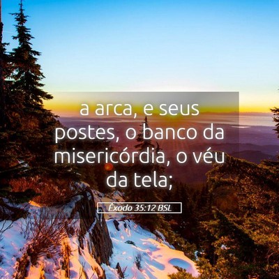 Picture 05 - Êxodo 35:12 BSL - a arca, e seus postes, o banco da misericórdia, - Bible Verse Picture