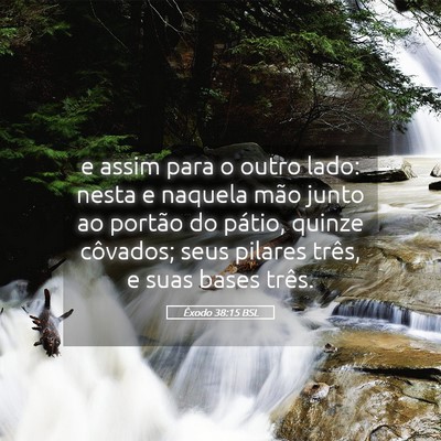 Picture 05 - Êxodo 38:15 BSL - e assim para o outro lado: nesta e naquela mão - Bible Verse Picture