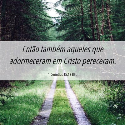 Picture 06 - 1 Coríntios 15:18 BSL - Então também aqueles que adormeceram em Cristo - Bible Verse Picture