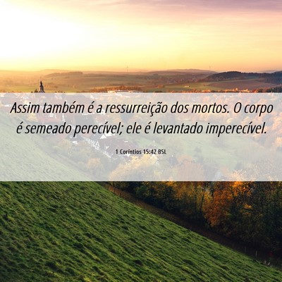 Picture 06 - 1 Coríntios 15:42 BSL - Assim também é a ressurreição dos mortos. O - Bible Verse Picture