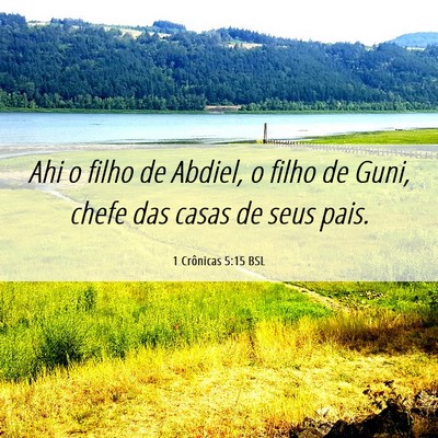 Picture 06 - 1 Crônicas 5:15 BSL - Ahi o filho de Abdiel, o filho de Guni, chefe das - Bible Verse Picture