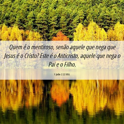 Picture 06 - 1 João 2:22 BSL - Quem é o mentiroso, senão aquele que nega que - Bible Verse Picture