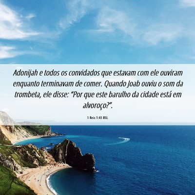 Picture 06 - 1 Reis 1:41 BSL - Adonijah e todos os convidados que estavam com - Bible Verse Picture