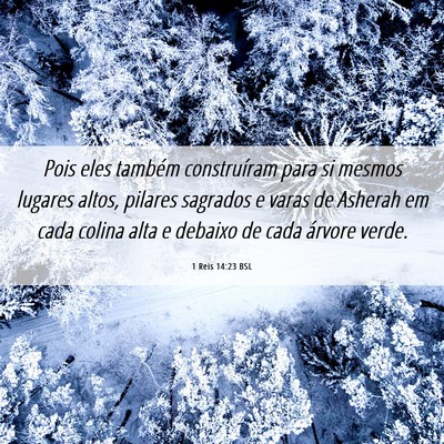 Picture 06 - 1 Reis 14:23 BSL - Pois eles também construíram para si mesmos - Bible Verse Picture