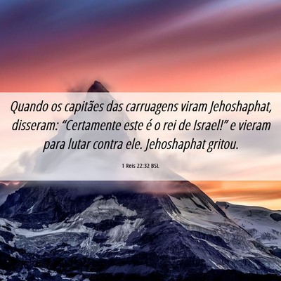 Picture 06 - 1 Reis 22:32 BSL - Quando os capitães das carruagens viram - Bible Verse Picture